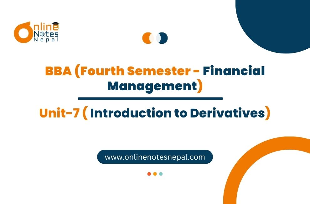 Unit VII: Introduction to Derivatives Photo